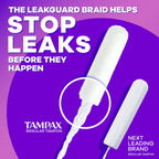 Tampax Radiant Tampons Unscented | LeakGuard Braid

