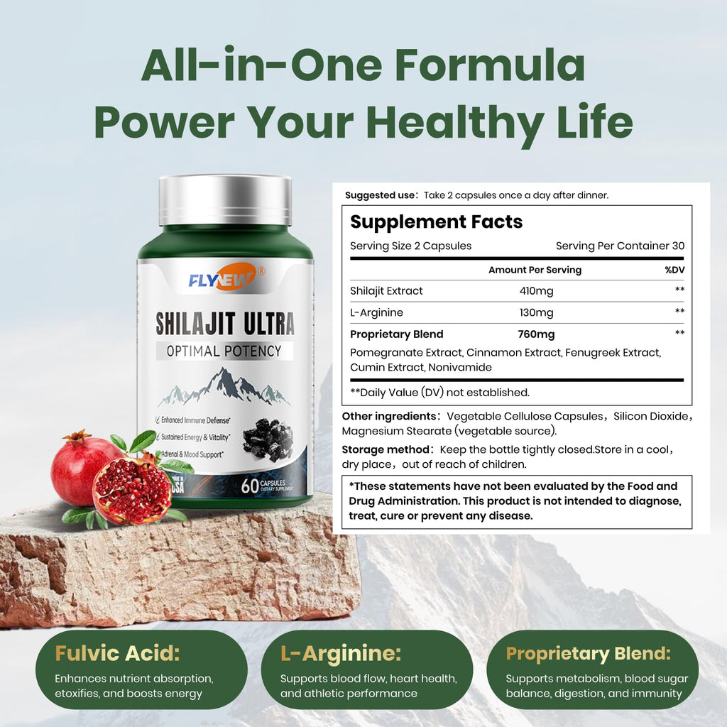 Shilajit Fulvic Acid Supplement by Flynew

