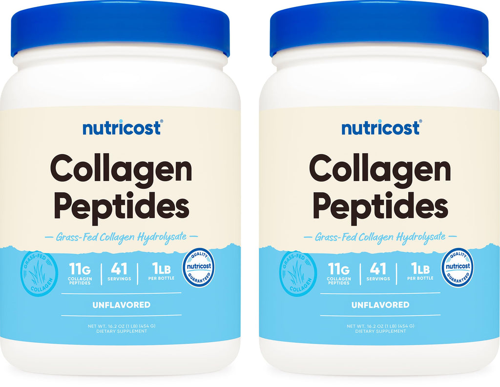 Nutricost Collagen Peptides Powder Grass-Fed Bovine Hydrolysate Unflavored