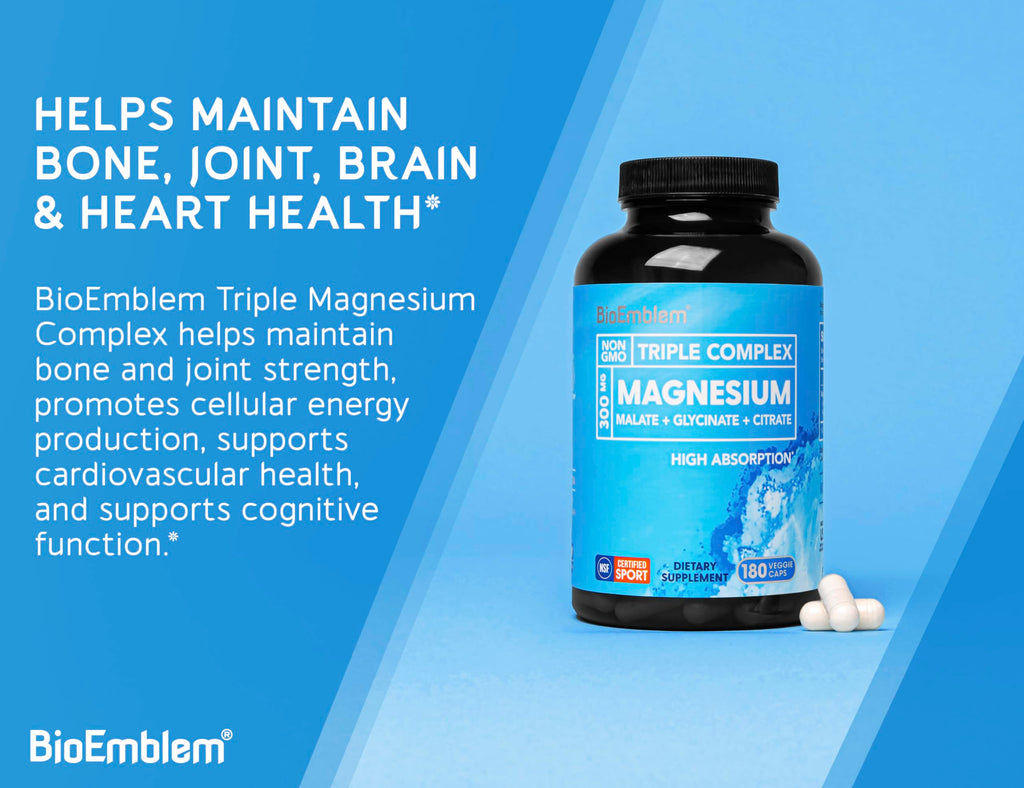 BioEmblem Triple Magnesium Complex|Glycinate Malate Citrate

