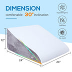 SASTTIE Memory Foam Wedge Pillow for Sleep


