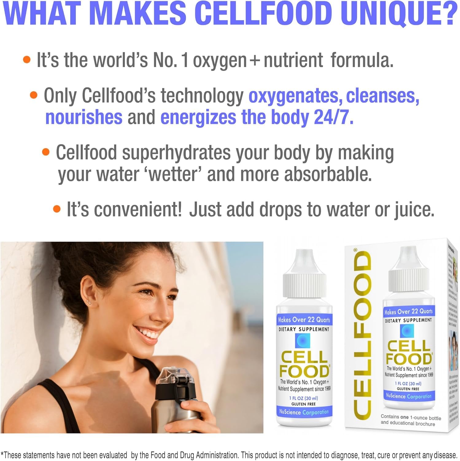 Cellfood Oxygen Boost Liquid Oxygen Supplement - Gluten Free

