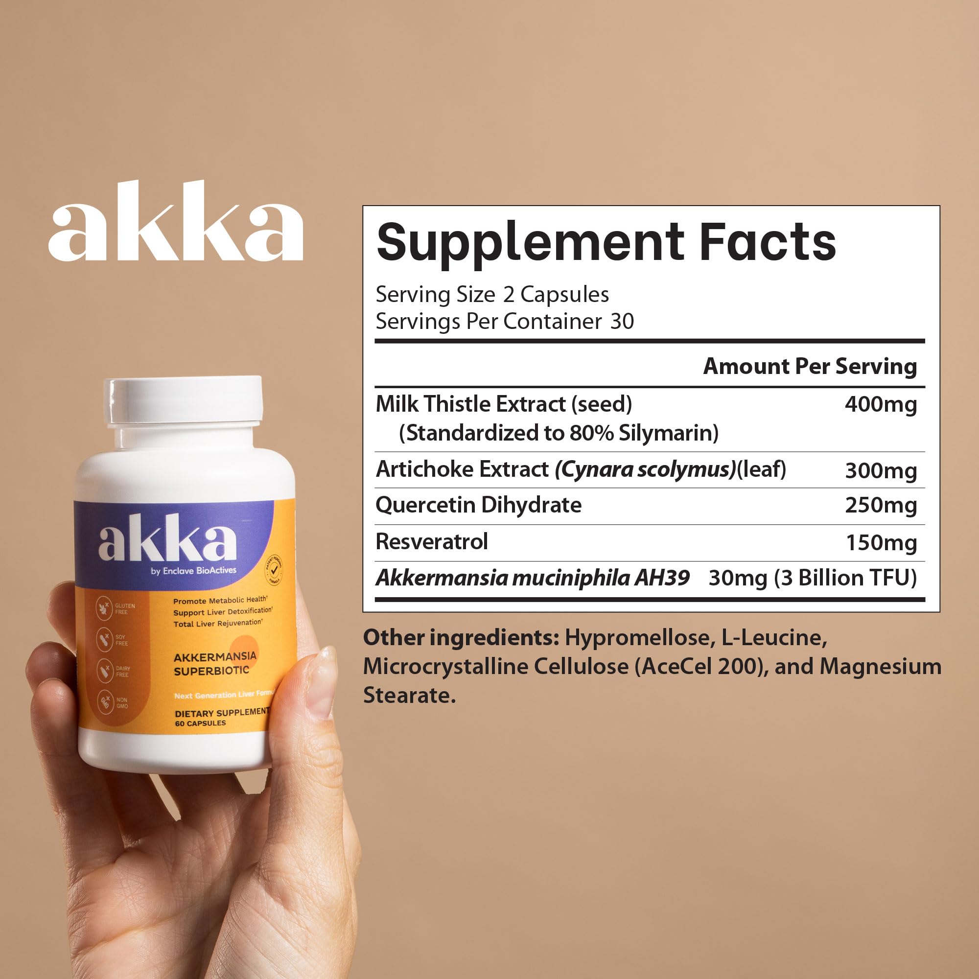 AKKA Akkermansia Probiotic Liver Detox – Liver Health


