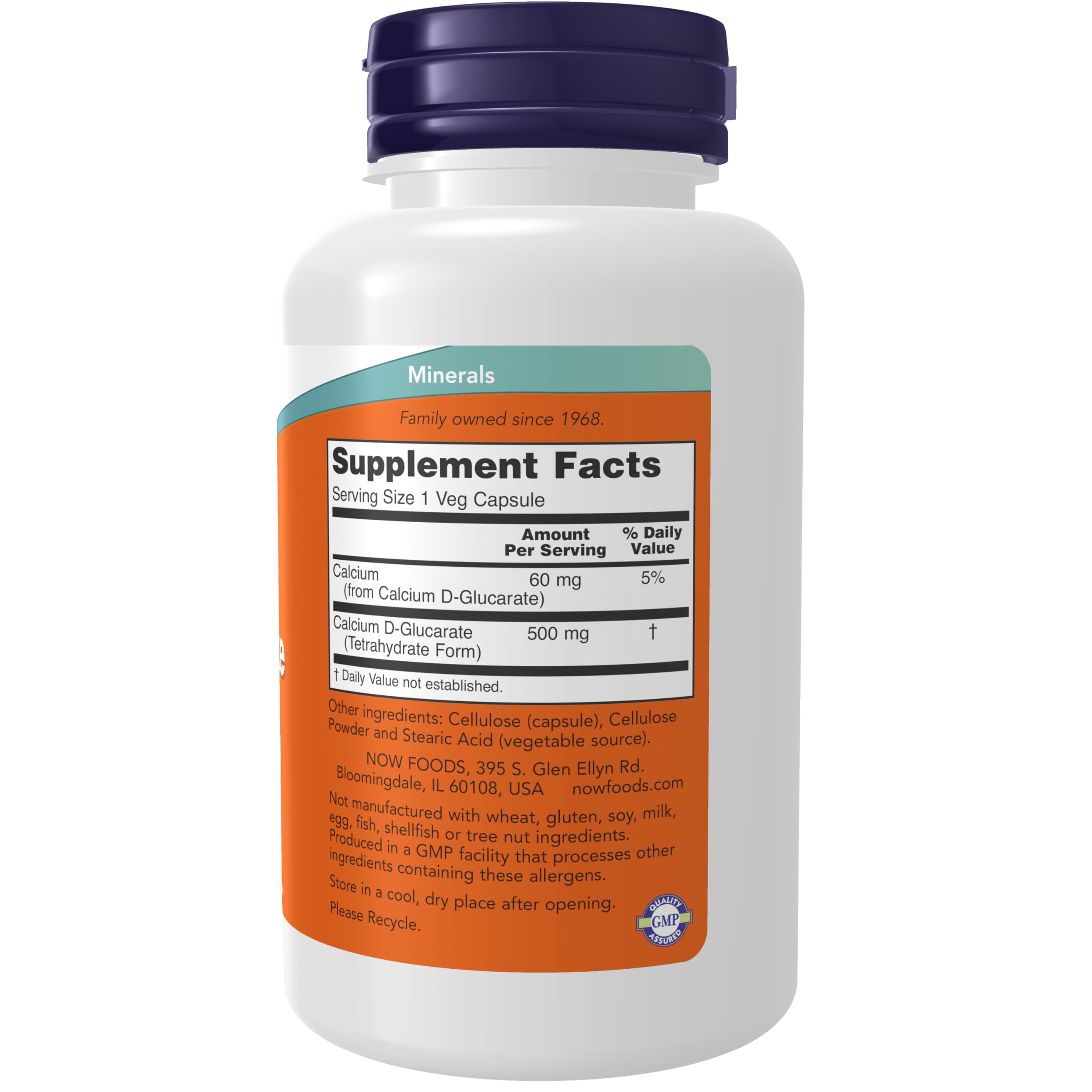 NOW Foods Calcium D-Glucarate 500 mg Detox Support

