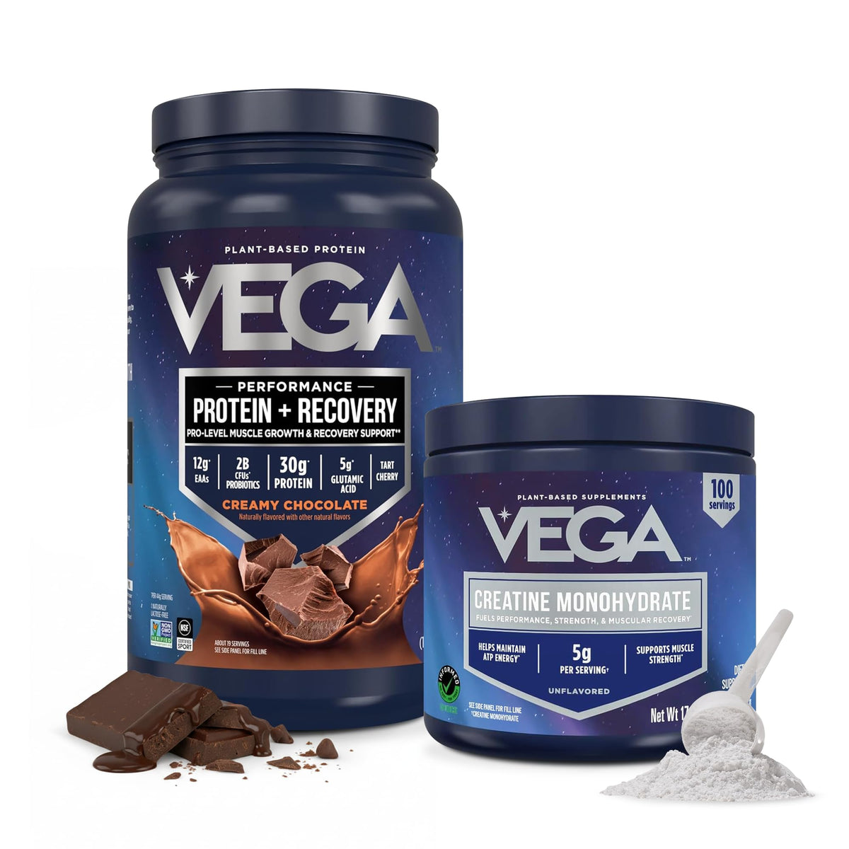 Vega Protein + Recovery Plant-Based Protein Powder