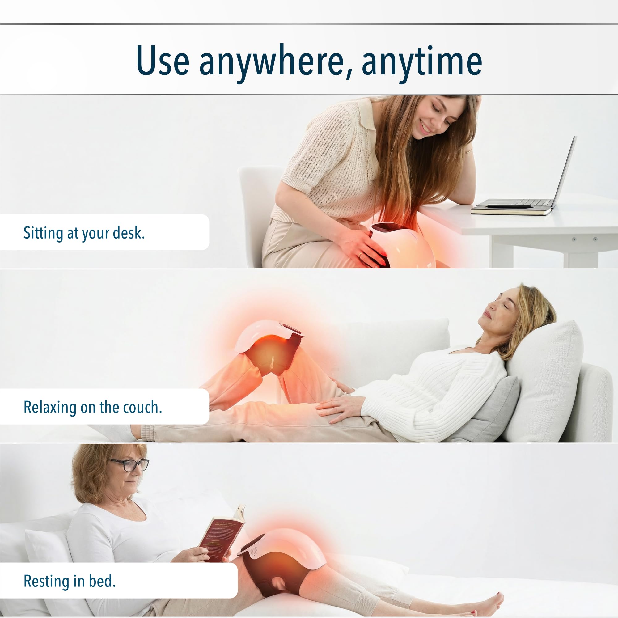 Knee Massager with Heat and Red Light Therapy

