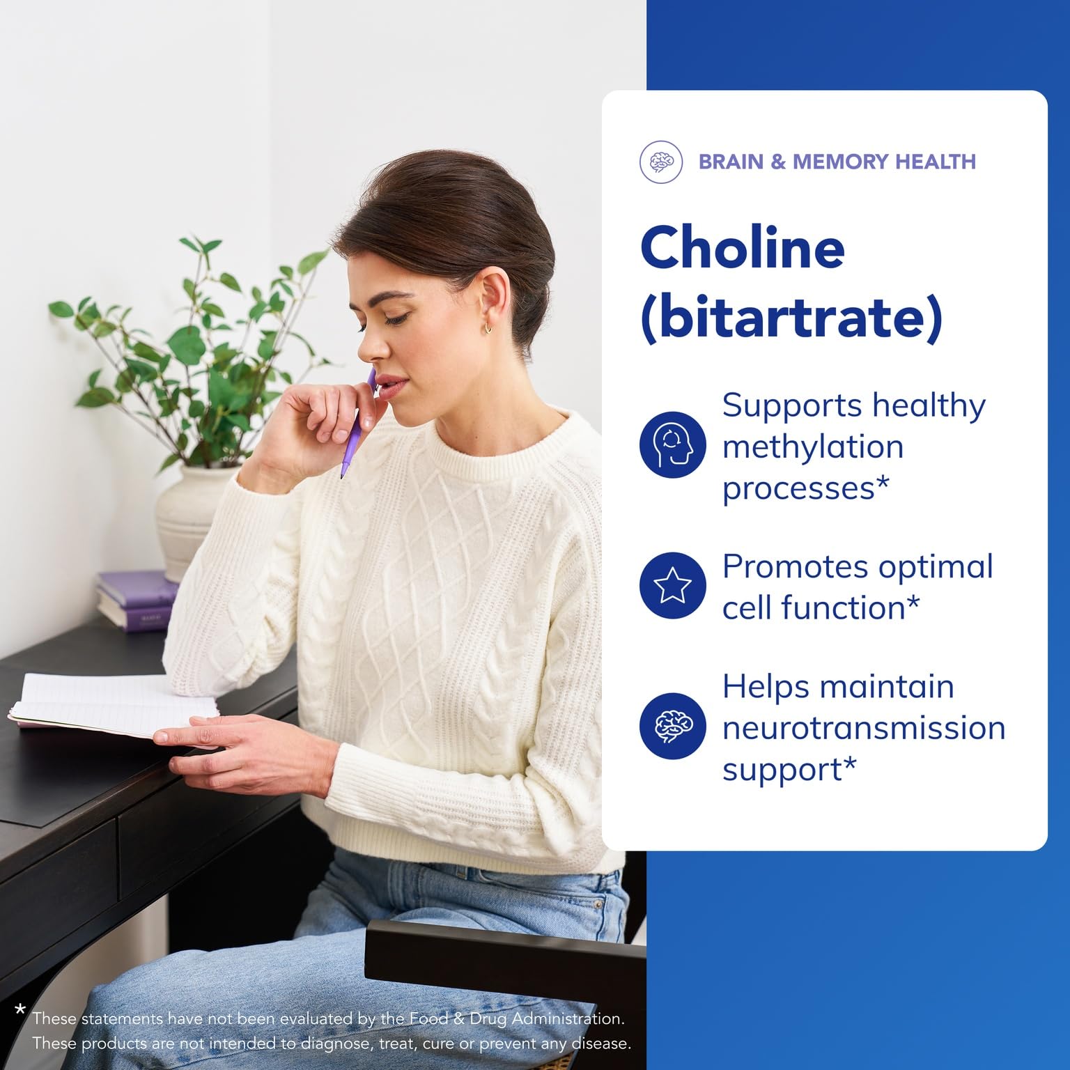 Pure Encapsulations Choline Bitartrate Supplement

