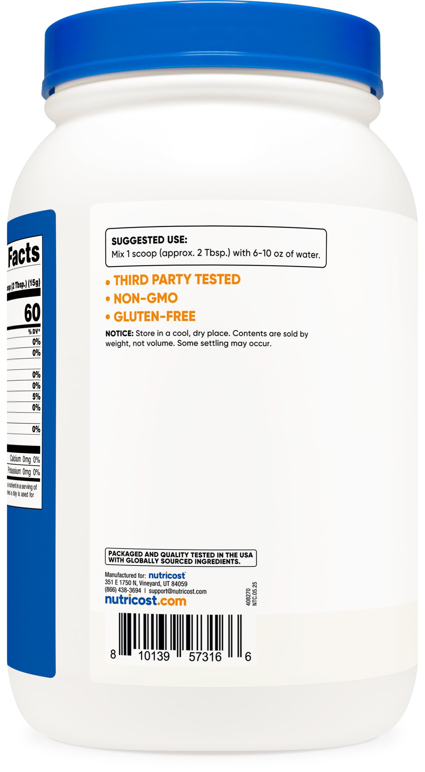 Nutricost Maltodextrin Powder Gluten Free Non-GMO

