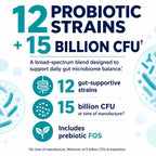 Balance ONE Probiotic for Women & Men - 15B CFU 12 Strains

