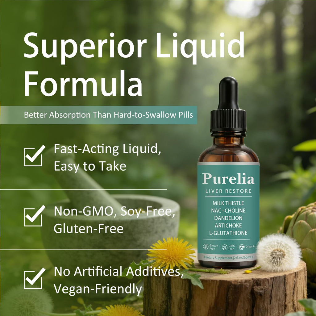 Purelia Liver Drops - Liver Health Support

