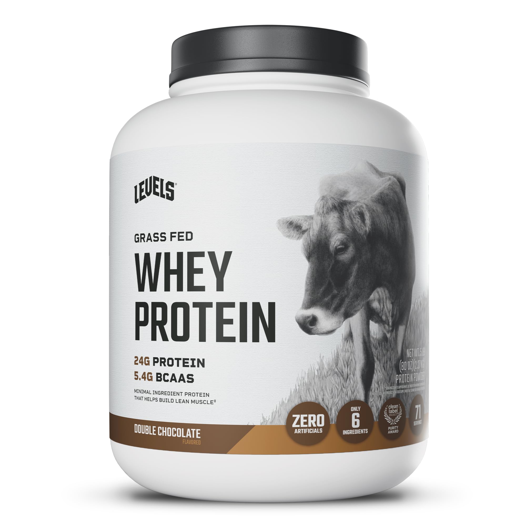 Levels Grass-Fed Whey Protein Powder No Artificials