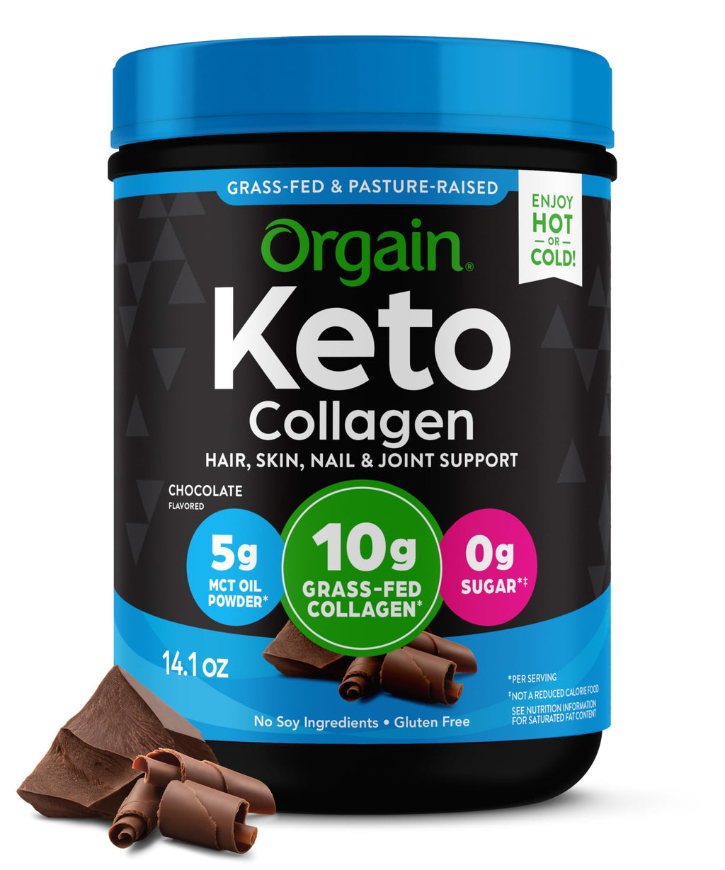Keto Collagen Protein Powder Orgain Type I & III, MCT

