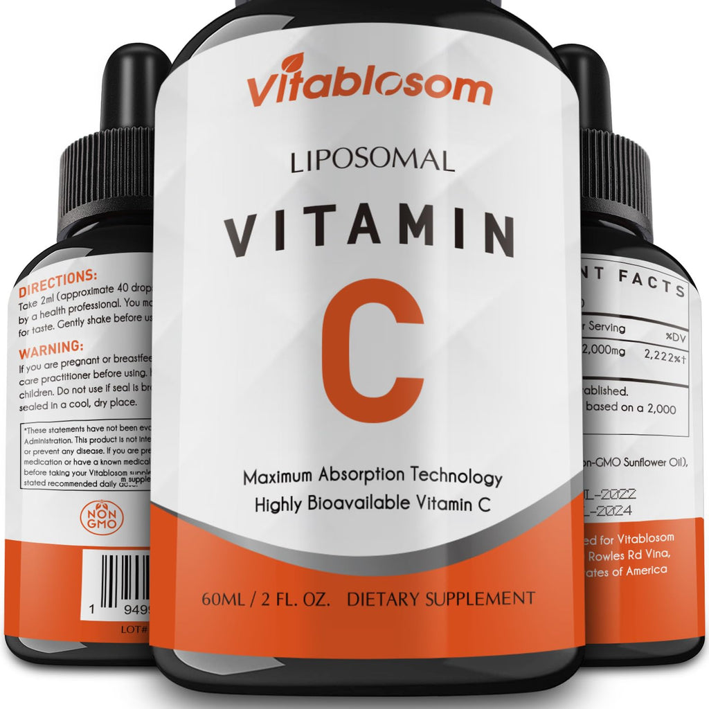 Vitablosom Liposomal Vitamin C Liquid 2000mg Immune Support