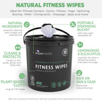 Yoga Mat Cleaner Wipes by Wipex - Gym Cleaning

