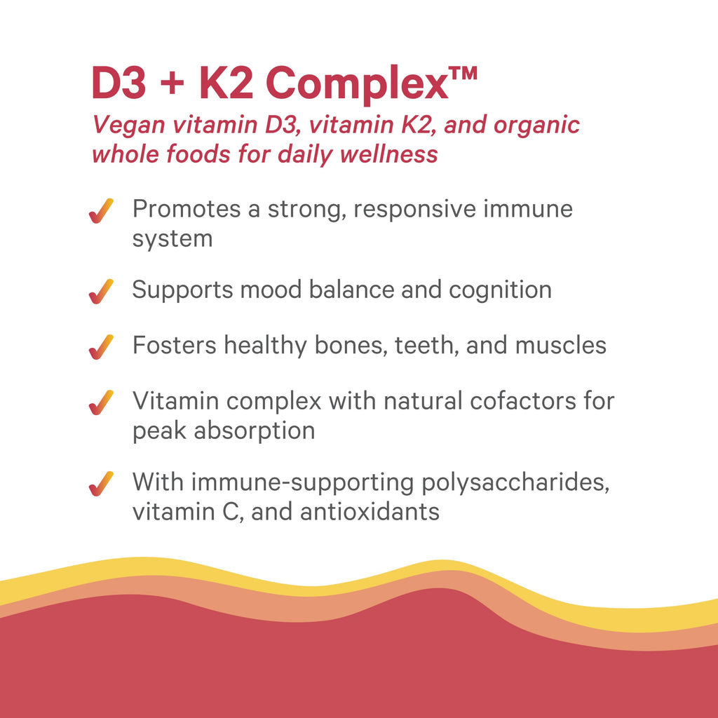 D3 K2 Complex by The Synergy Company - Vegan Vitamin D3 K2

