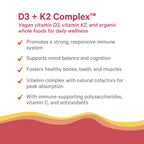 D3 K2 Complex by The Synergy Company - Vegan Vitamin D3 K2

