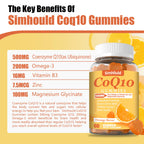 Simhould CoQ10 Gummies with Omega-3 for Heart Health

