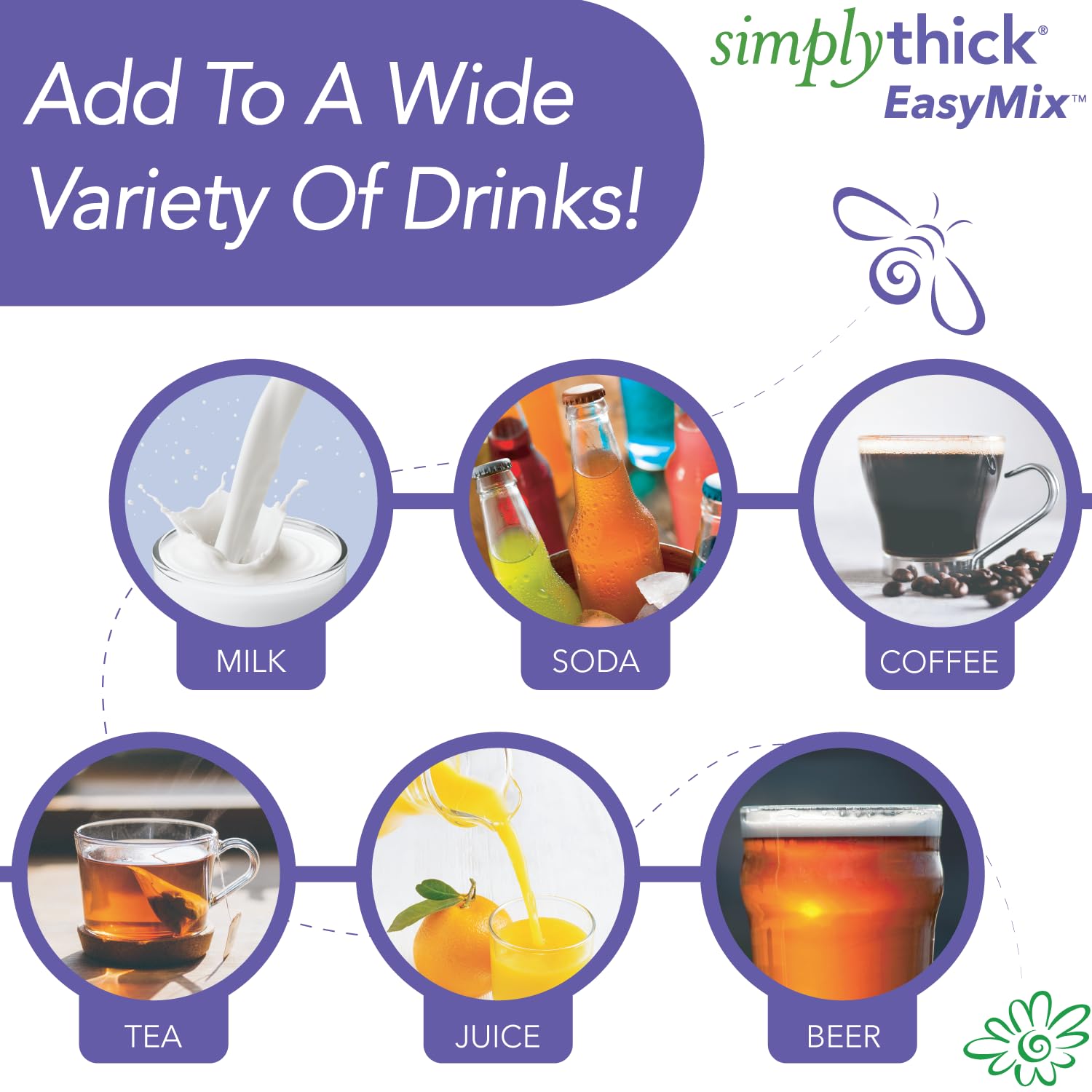SimplyThick EasyMix Gel Thickener Packets for Dysphagia

