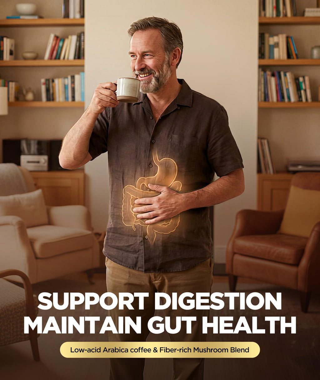 HealthyVi Mushroom Coffee for Focus and Immunity

