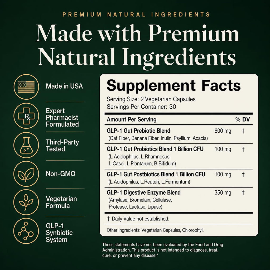 GLPLUS+ GLP-1 Digestive Synbiotic Supplement

