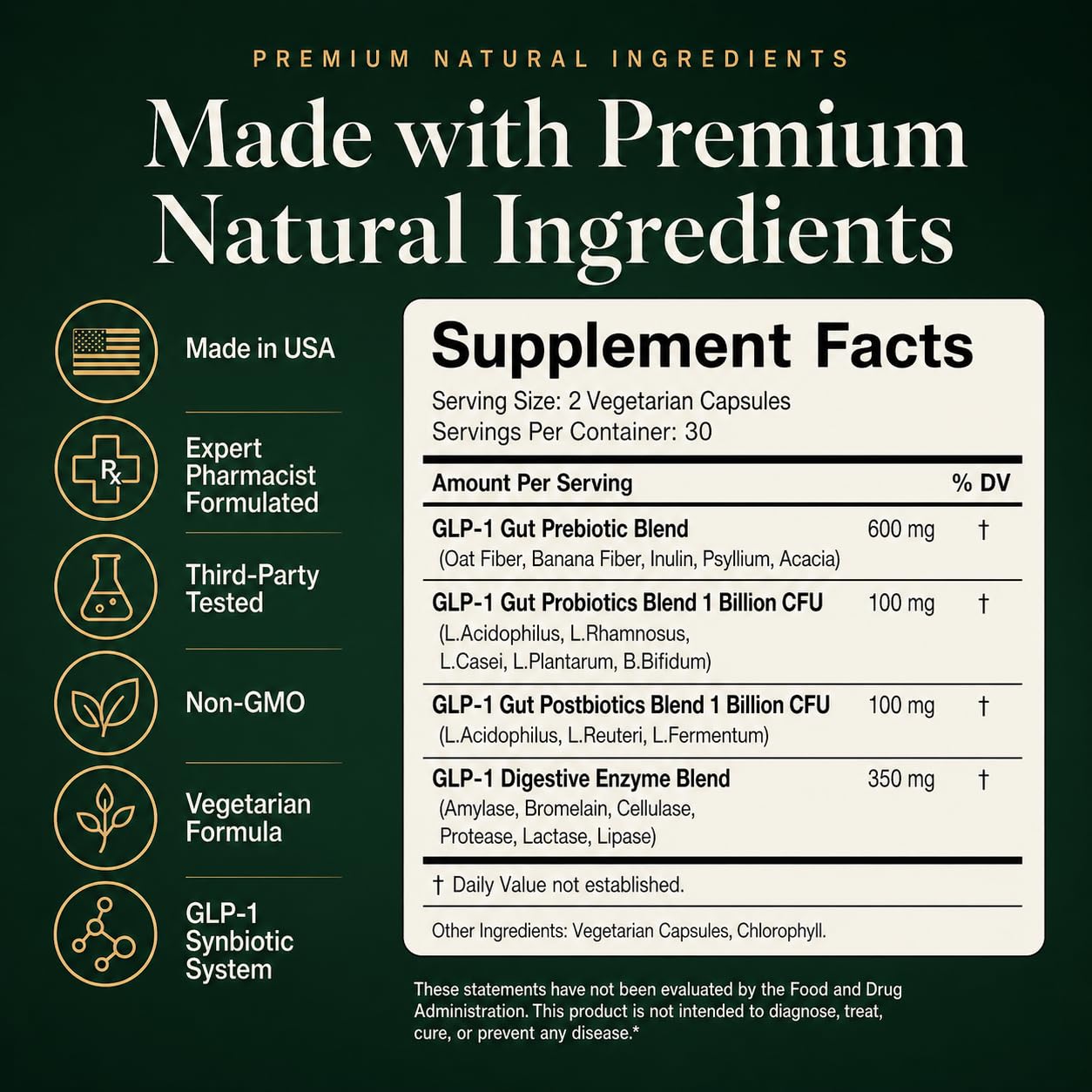 GLPLUS+ GLP-1 Digestive Synbiotic Supplement

