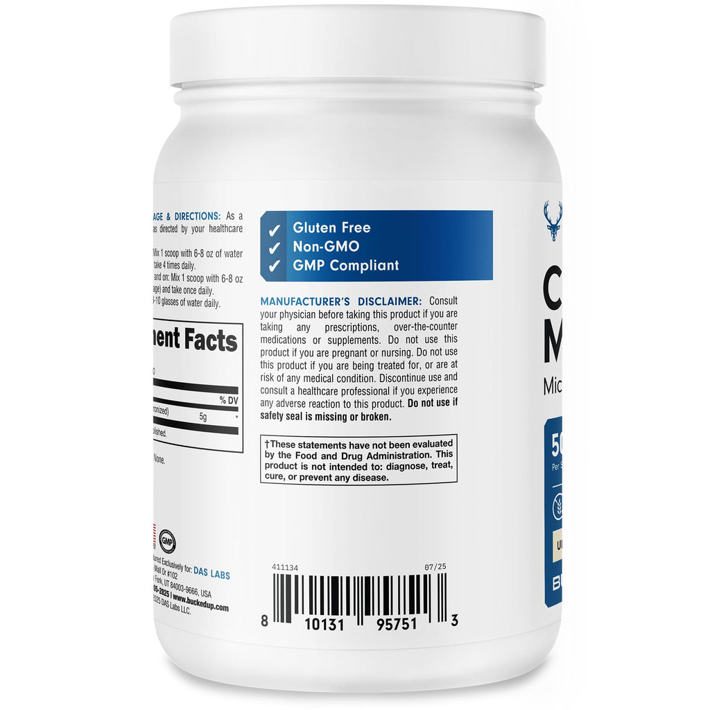 Bucked Up Creatine Monohydrate Micronized Powder

