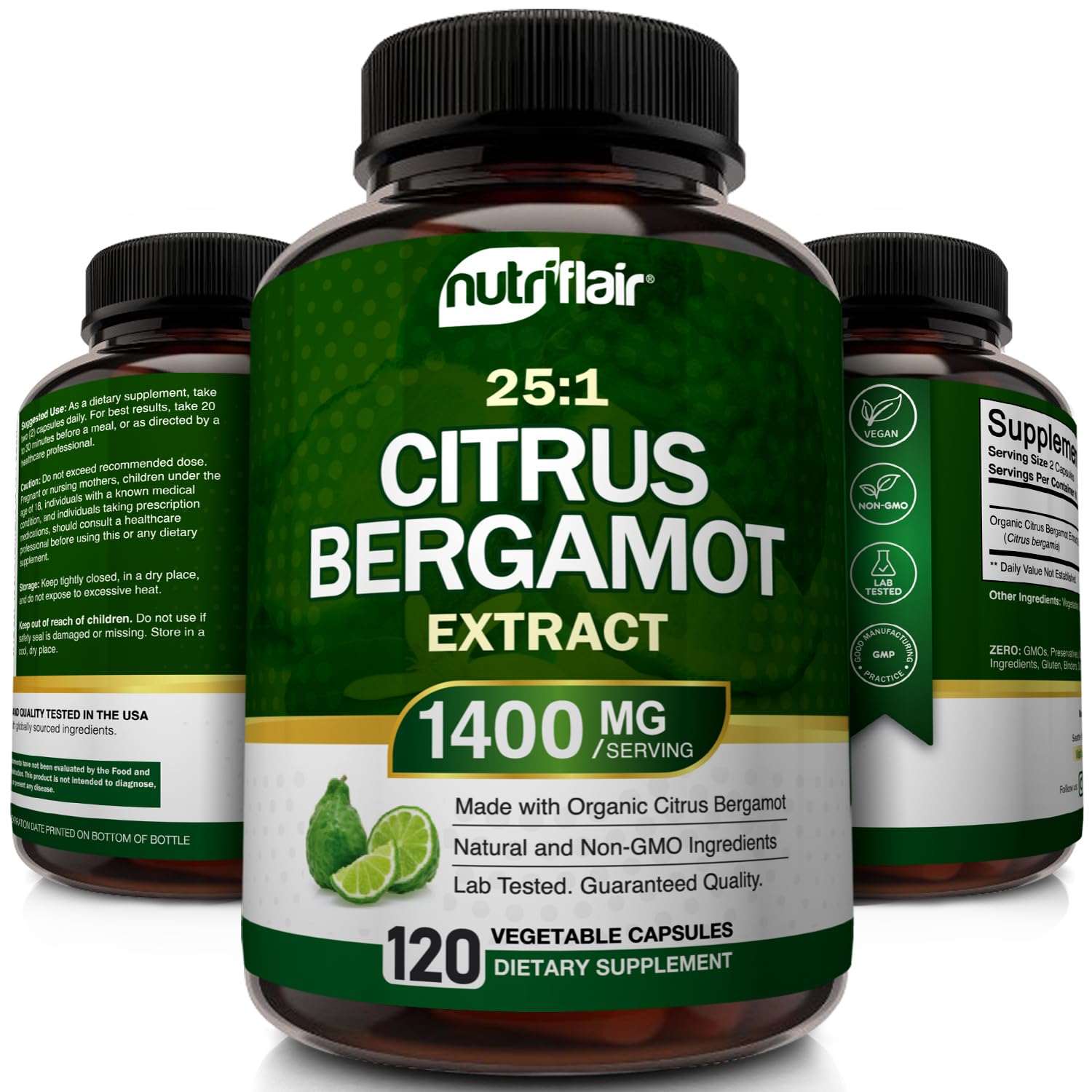 NutriFlair Citrus Bergamot Supplement – Vegan & Non-GMO

