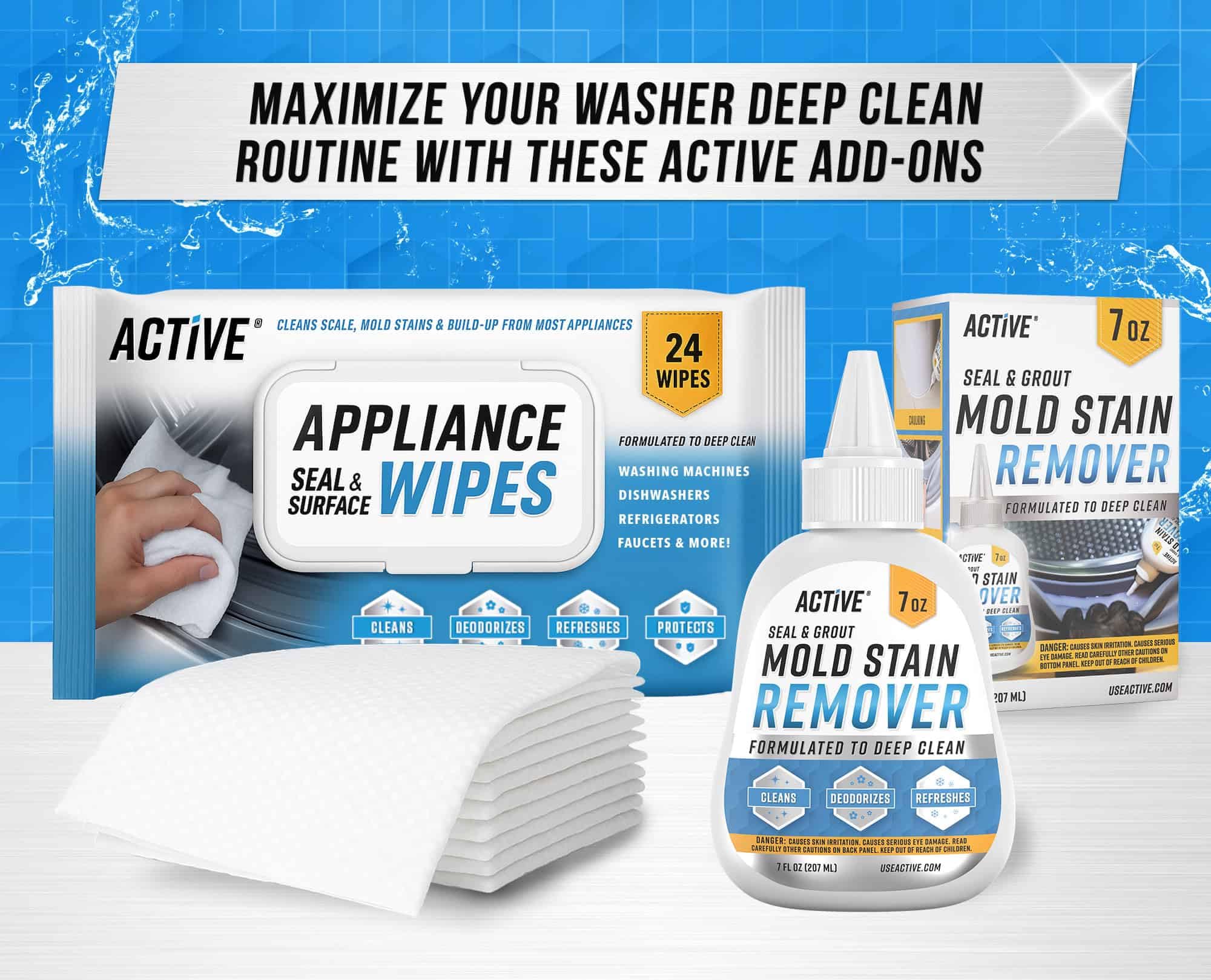 ACTIVE Pet Hair Washing Machine Cleaner with Enzymes

