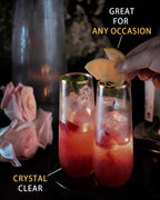 Maaacute Plastic Champagne Flutes Stemless BPA-Free


