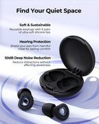Sleep Ear Plugs – Reusable Silicone for Noise Reduction

