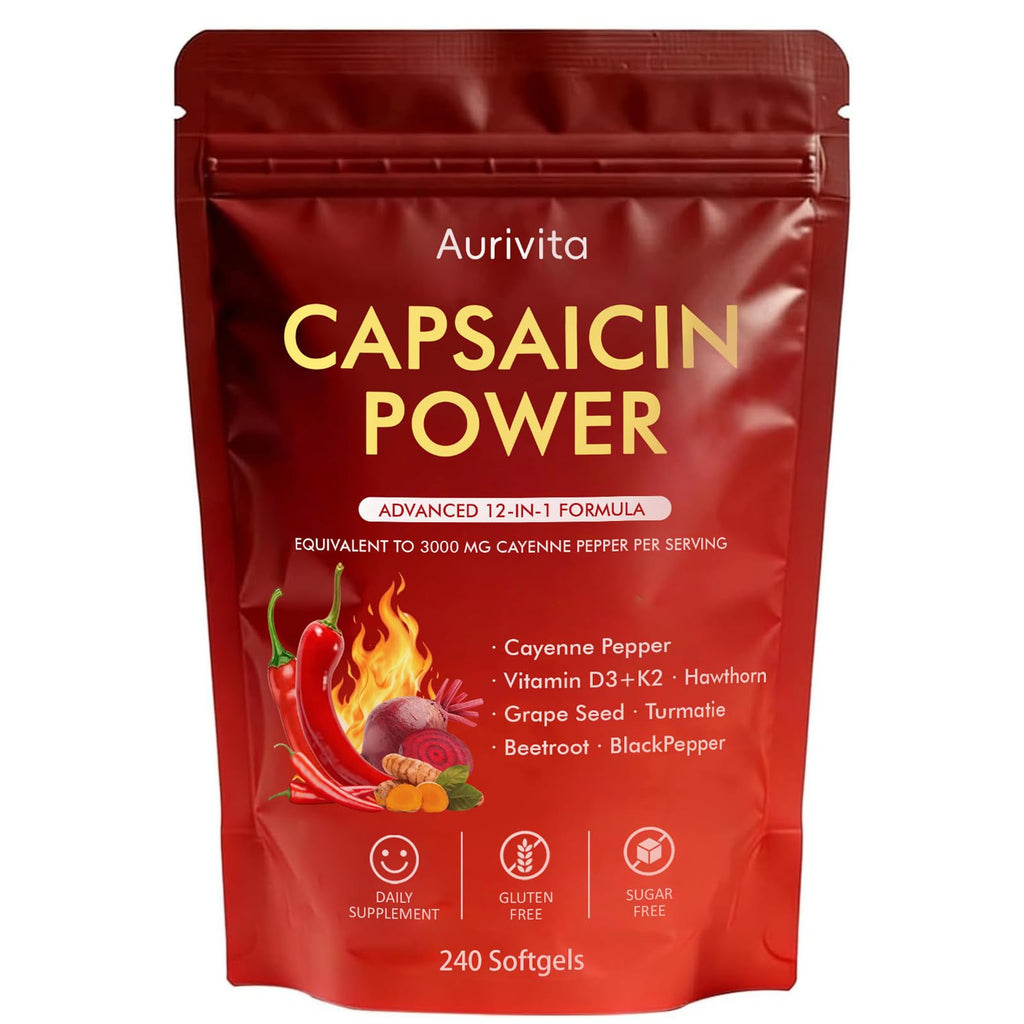 Aurivita Capsaicin Power Cayenne Pepper Supplement

