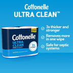 Cottonelle Ultra Clean Toilet Paper with CleaningRipples

