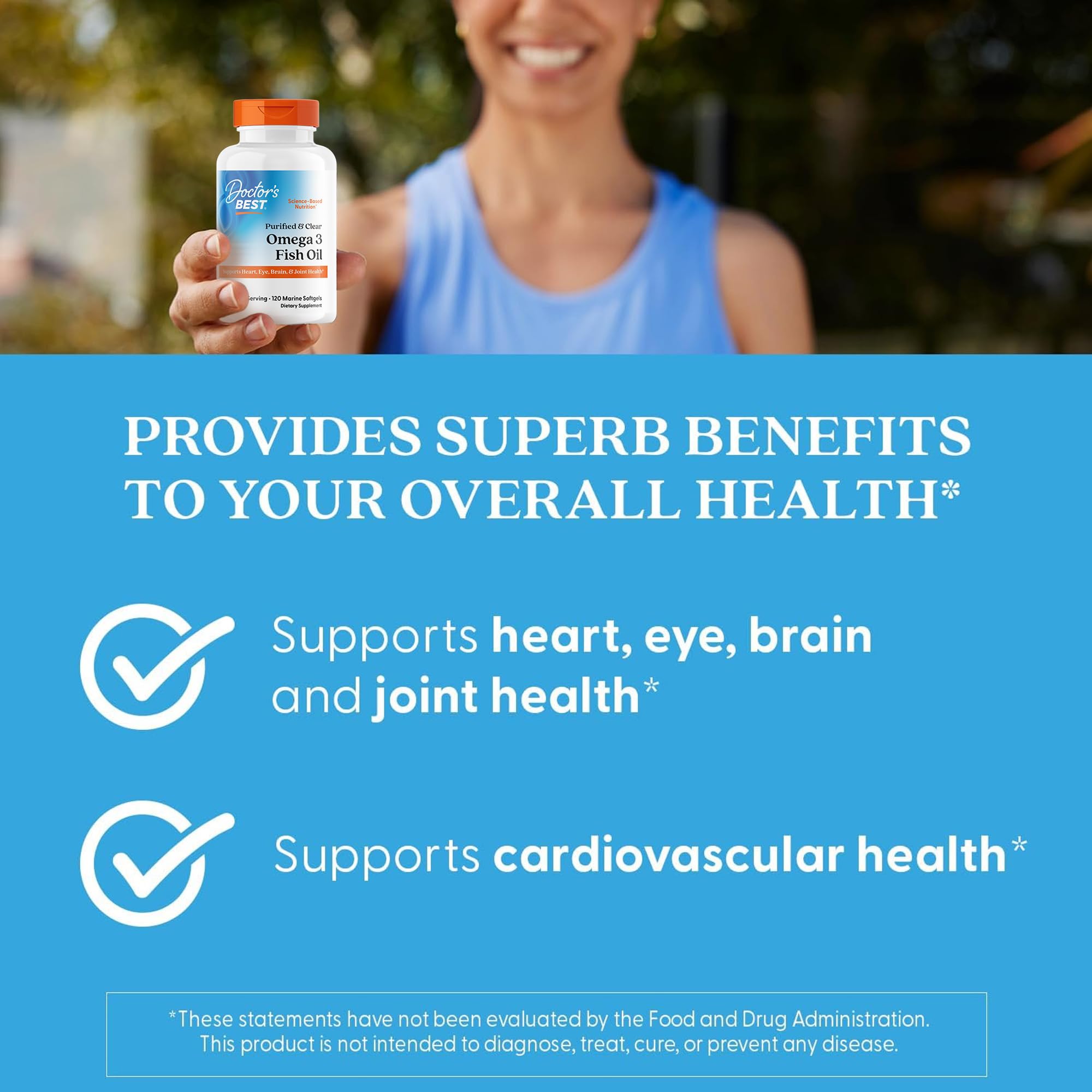 Doctor's Best Omega-3 Fish Oil | Heart & Brain Health

