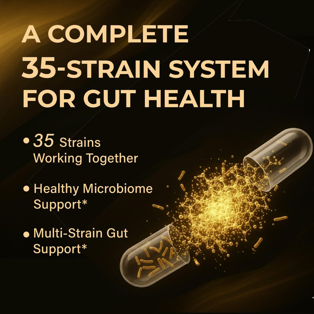 Probiotic with Prebiotics for Gut Health – Vegan, Non-GMO

