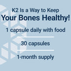 Life Extension Vitamin K2 Mega Bone Health Supplement


