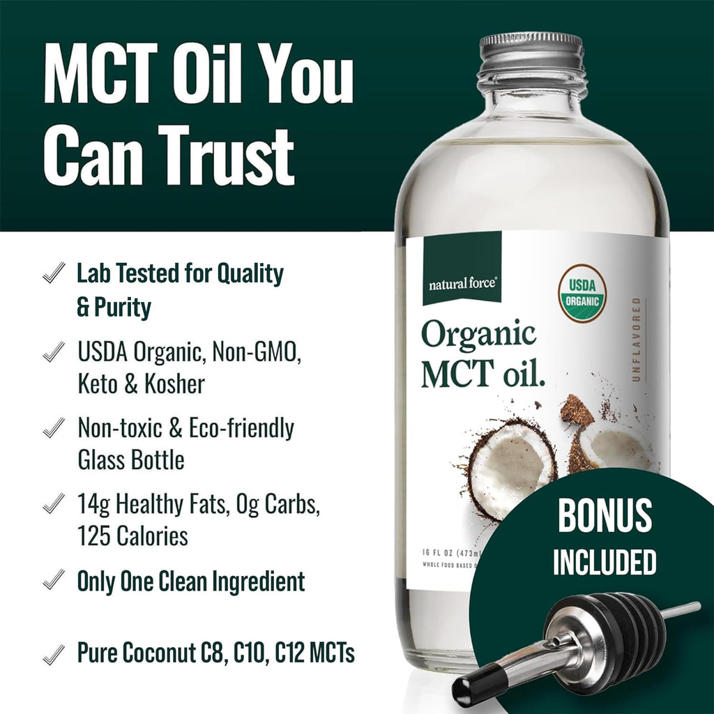 Natural Force MCT Oil – Organic Virgin Coconut Oil

