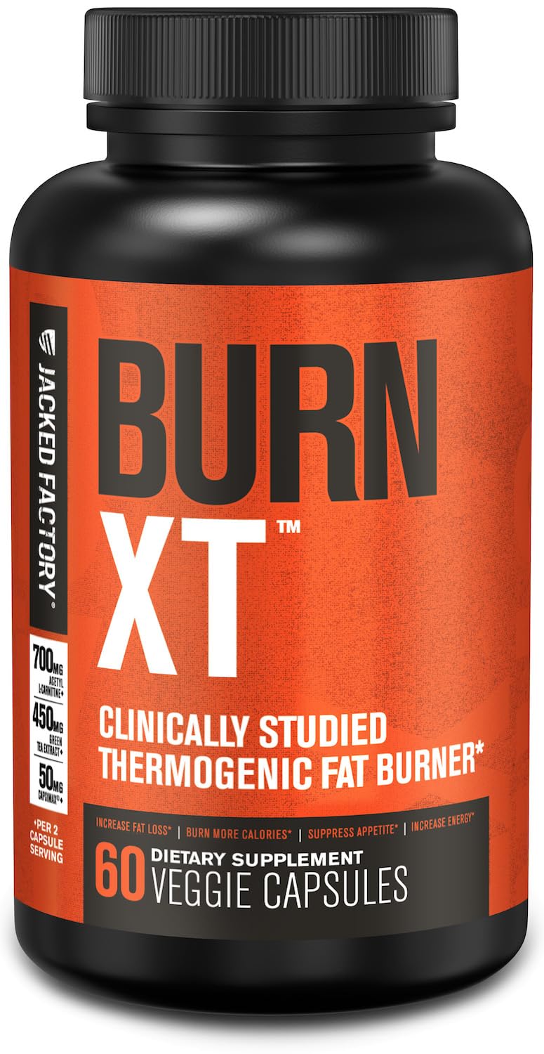 Jacked Factory Burn-XT Fat Burner Clinically Studied Metabolism