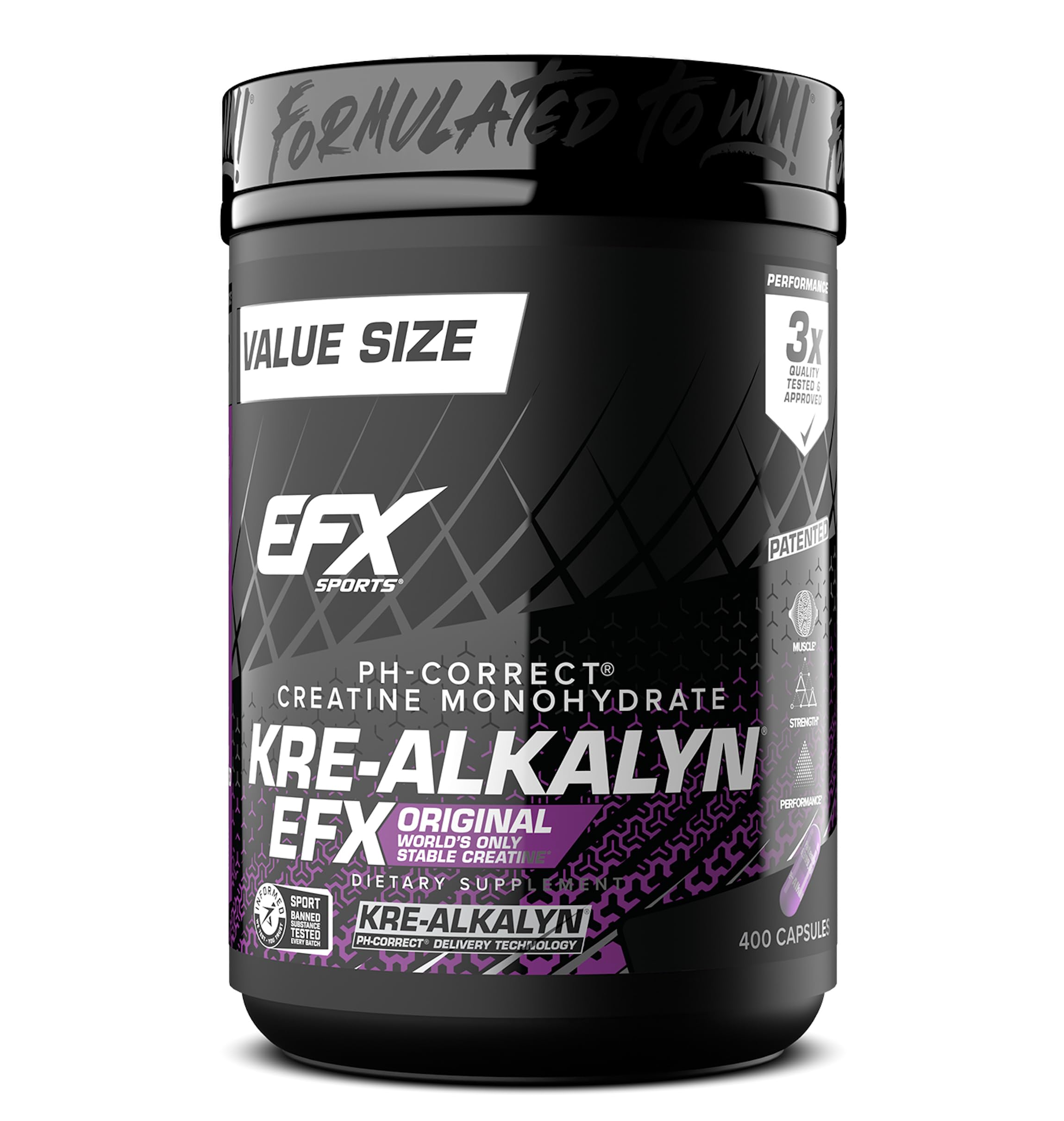 EFX Kre-Alkalyn Creatine Monohydrate Supplement


