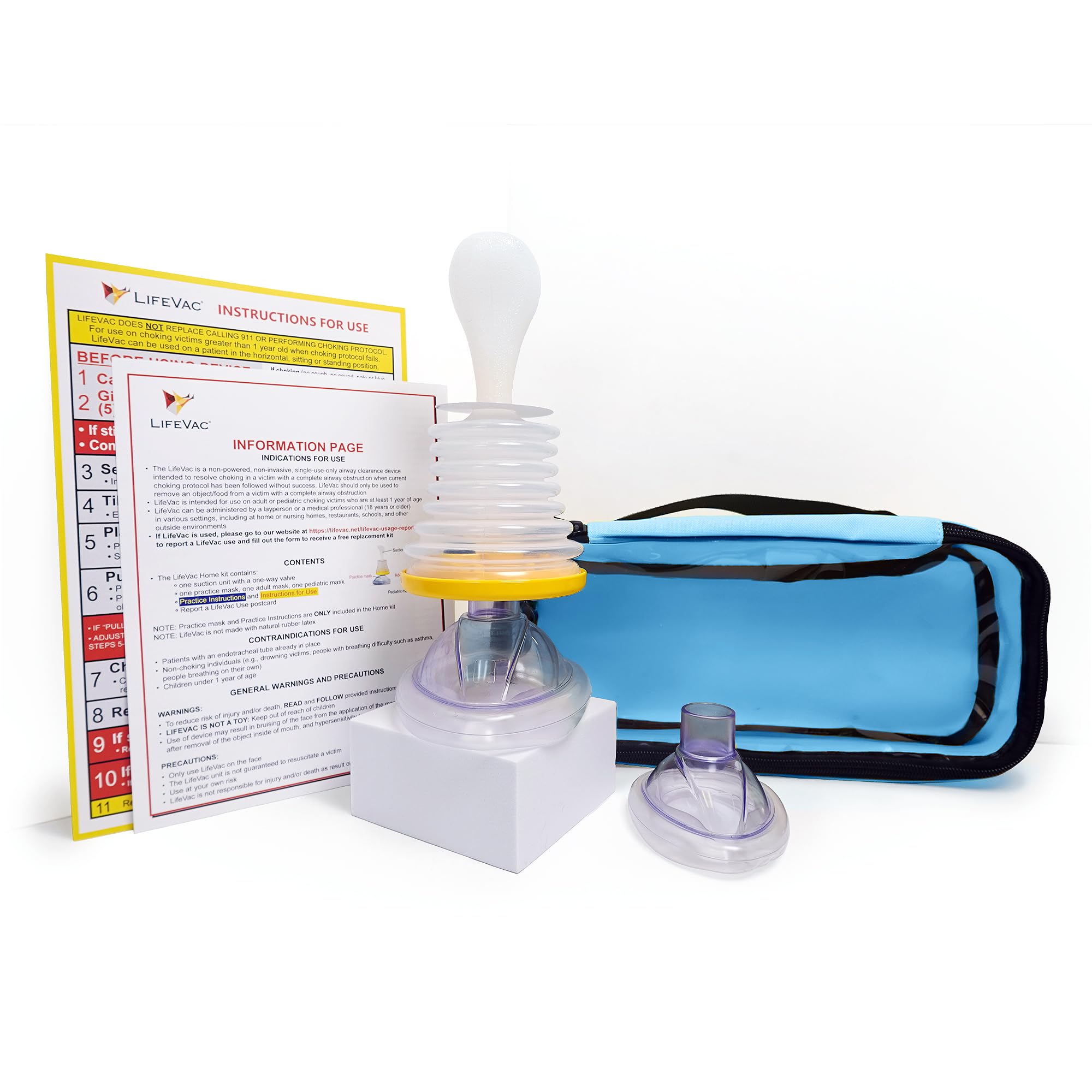 LifeVac Travel Kit Portable Airway Suction Rescue Device