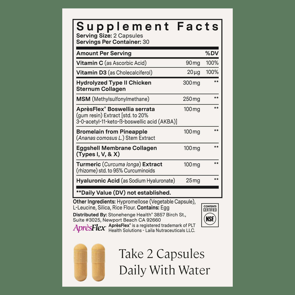 Stonehenge Health Joint Supplement AprèsFlex Boswellia

