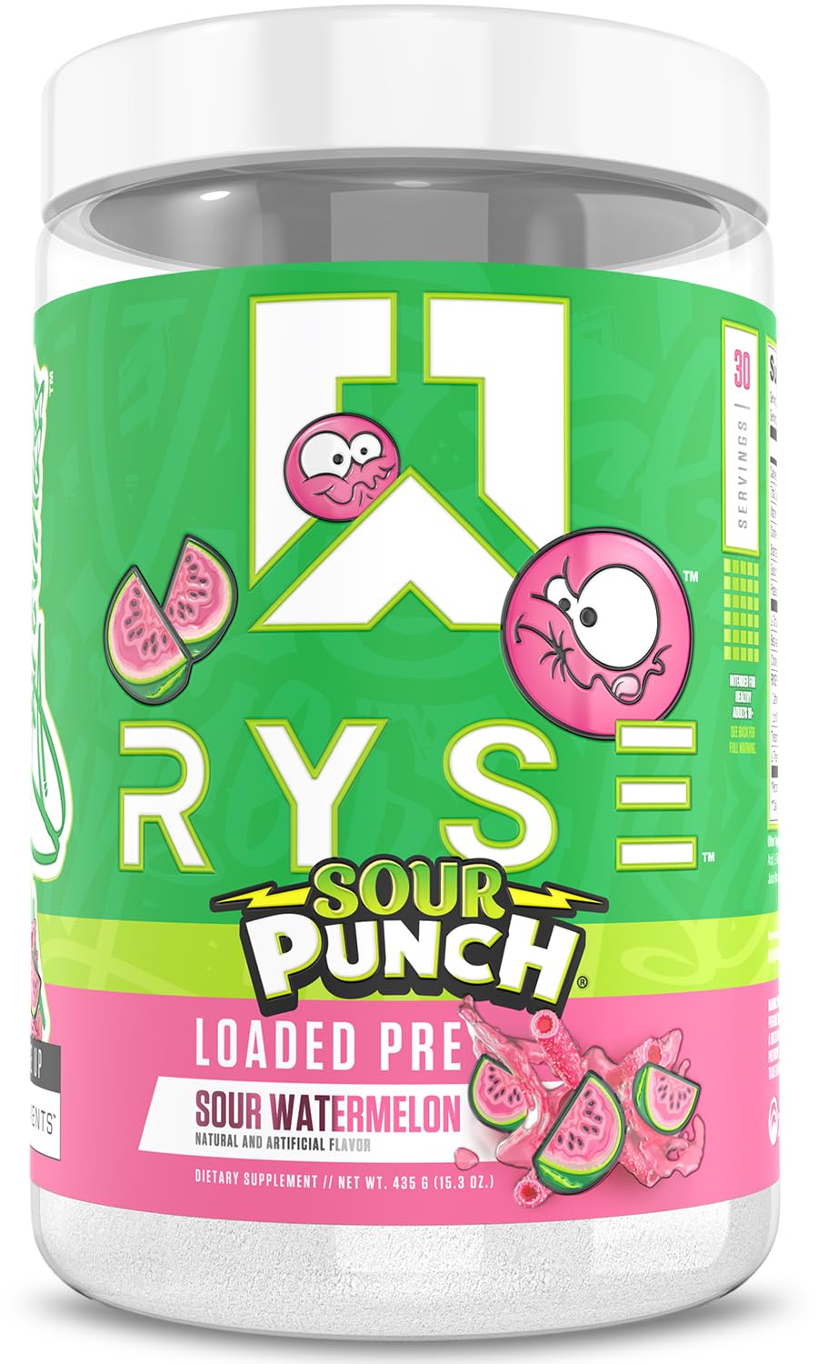 RYSE Loaded Pre Workout Powder - Caffeine, Citrulline & Beta-Alanine