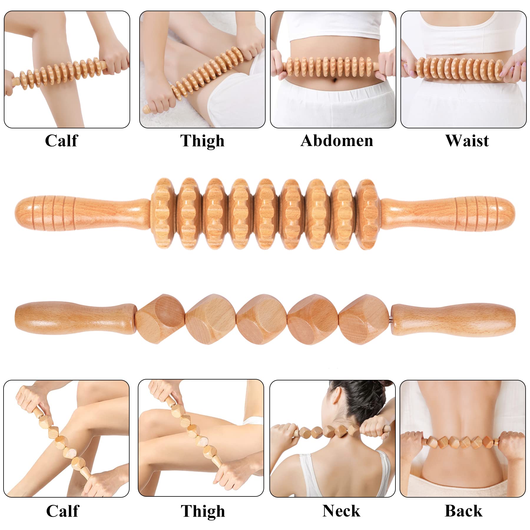 Komogir Maderoterapia Massage Tools for Deep Muscle Relief


