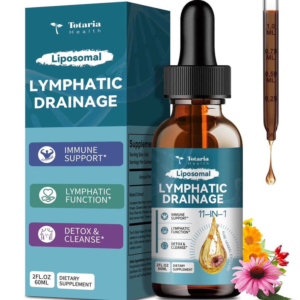 Totaria Liposomal Lymphatic Drops – 11-in-1 Organic Lymphatic Support