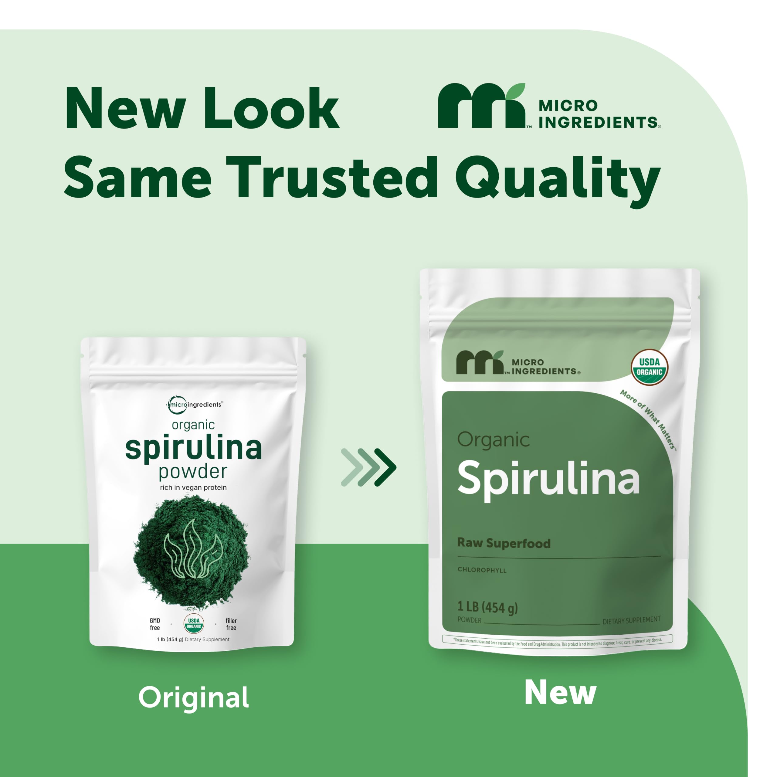 Micro Ingredients Spirulina Powder - Organic Vegan Protein

