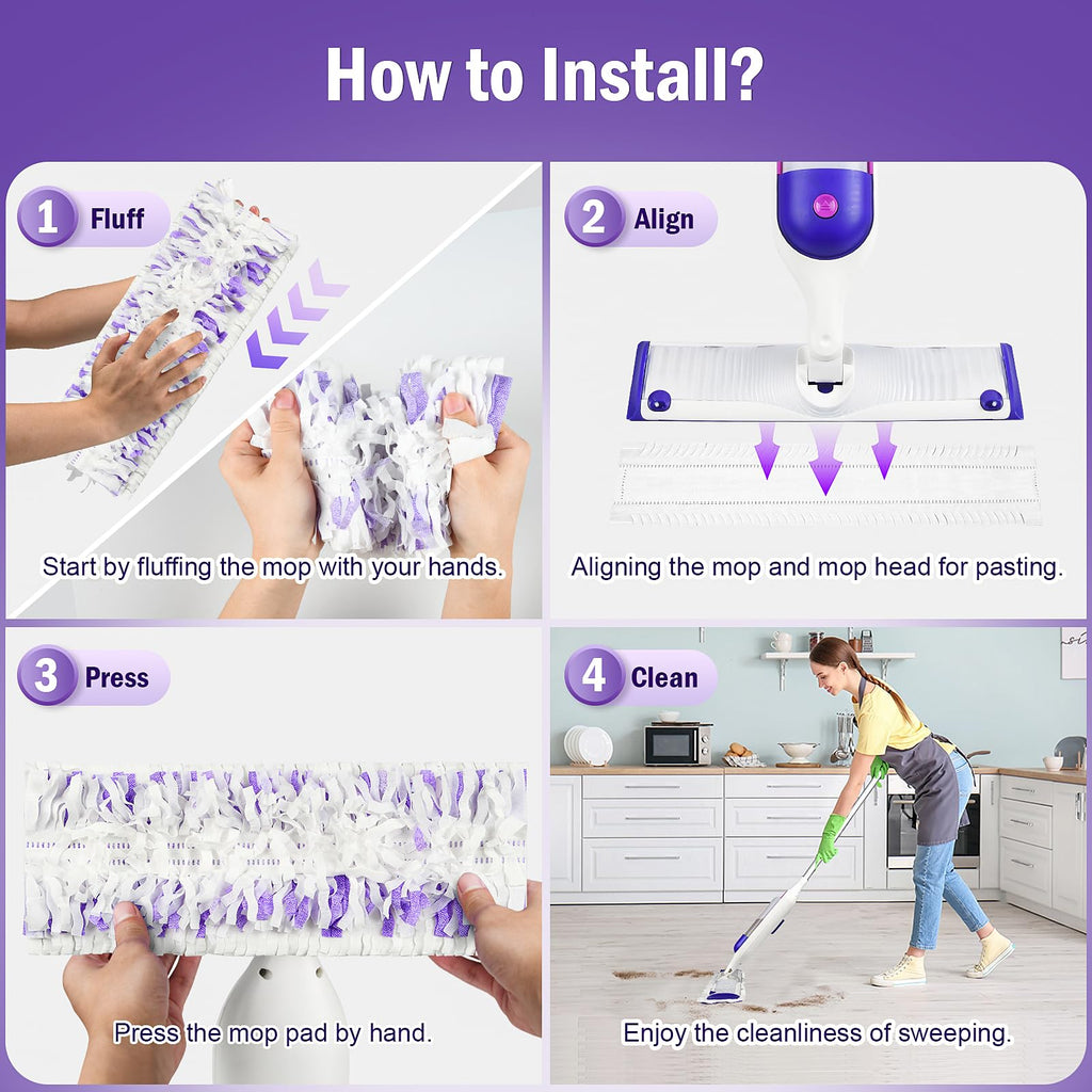 PowerMop Refill Pads for Multi-Surface and Wood Mop

