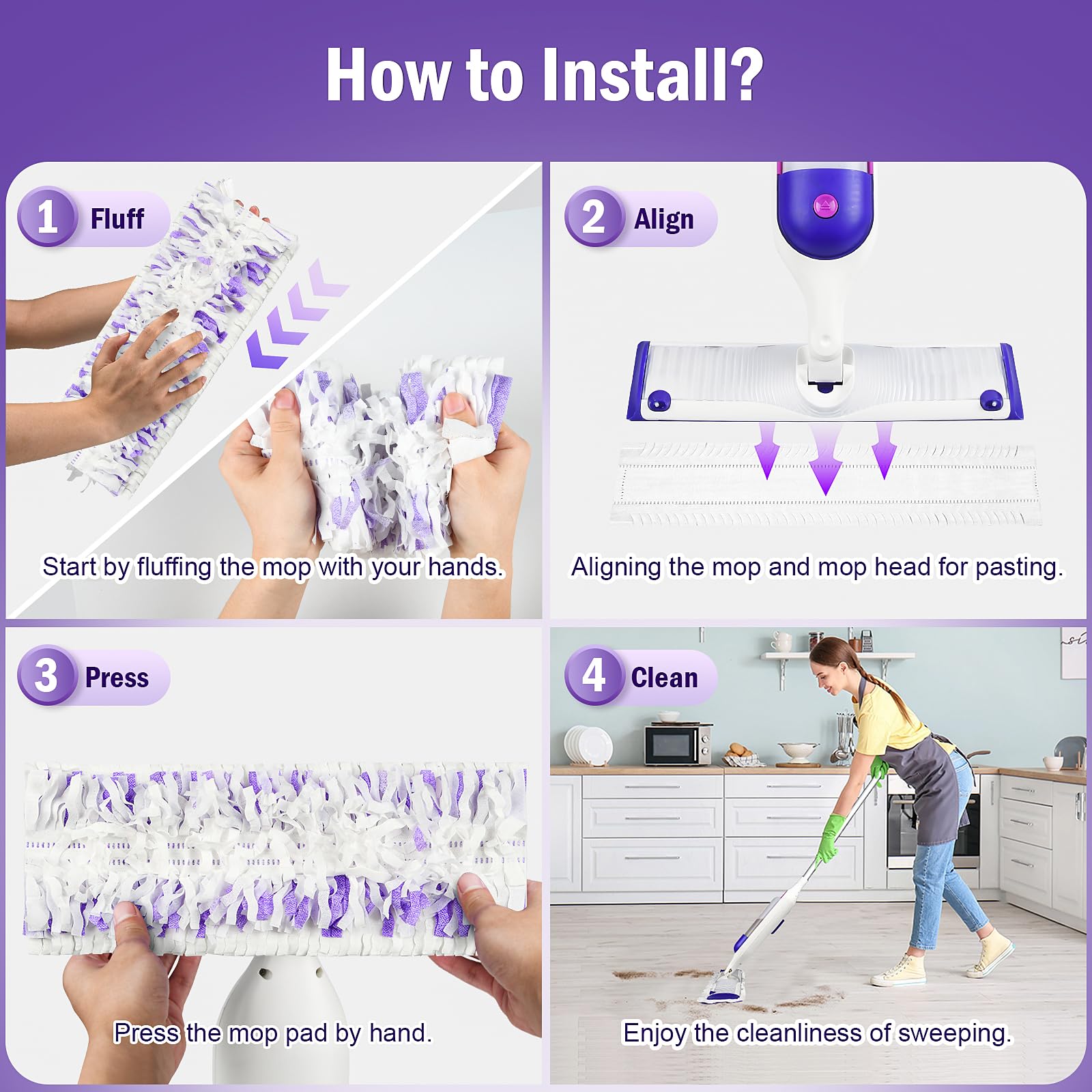 PowerMop Refill Pads for Multi-Surface and Wood Mop

