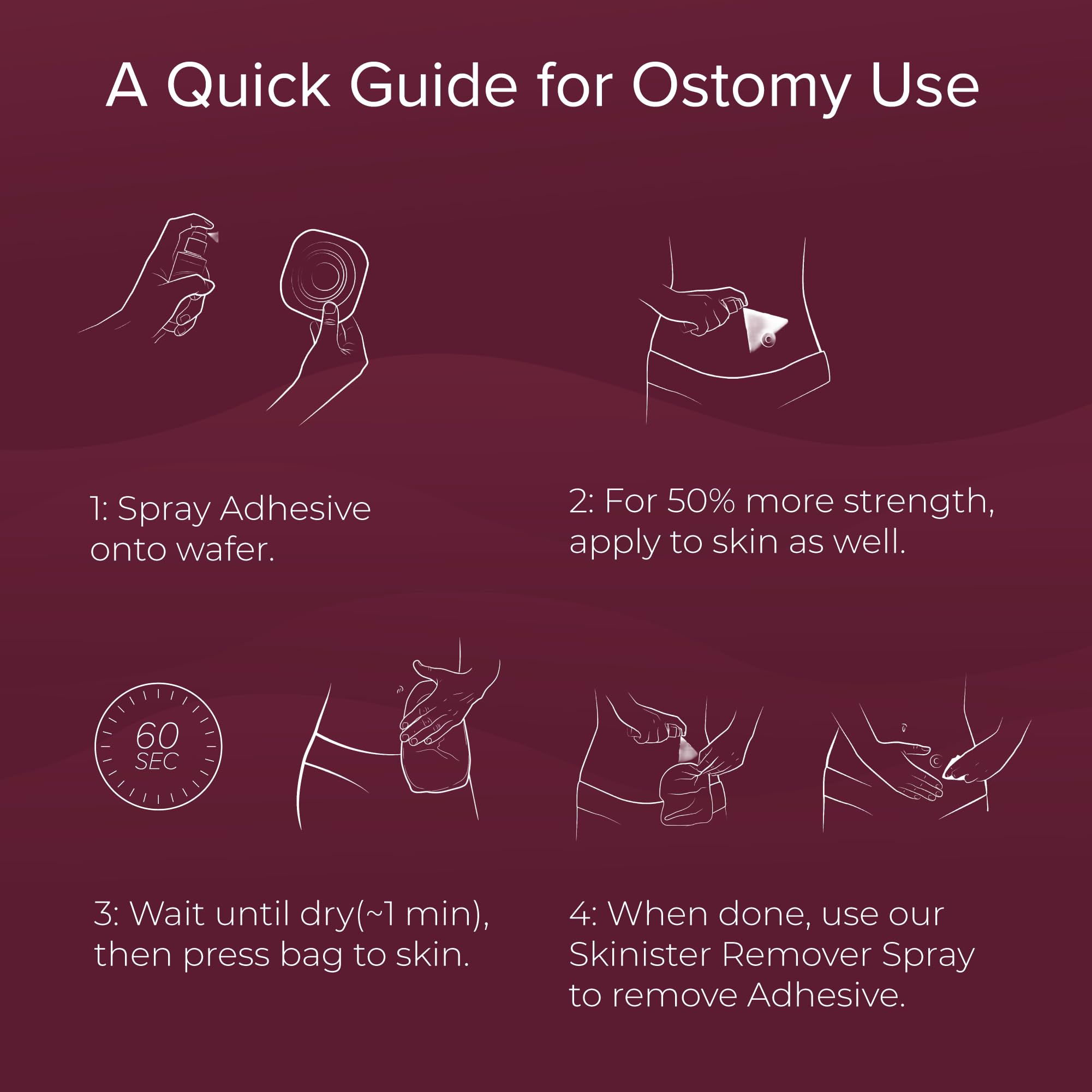 Medical Adhesive Spray | Silicone Skin Glue for Ostomy & Prosthetics

