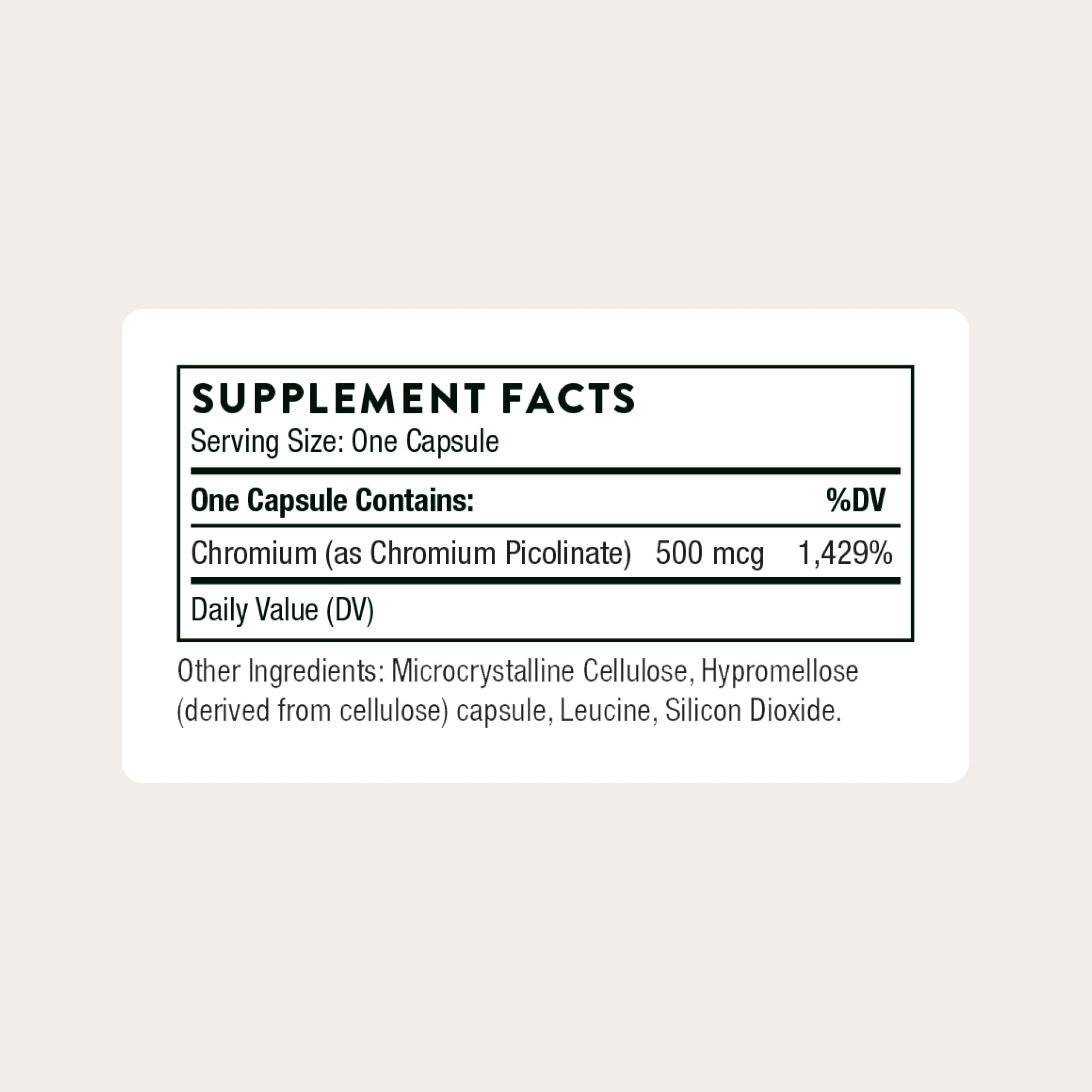 Thorne Chromium Picolinate Mineral Supplement for Metabolism

