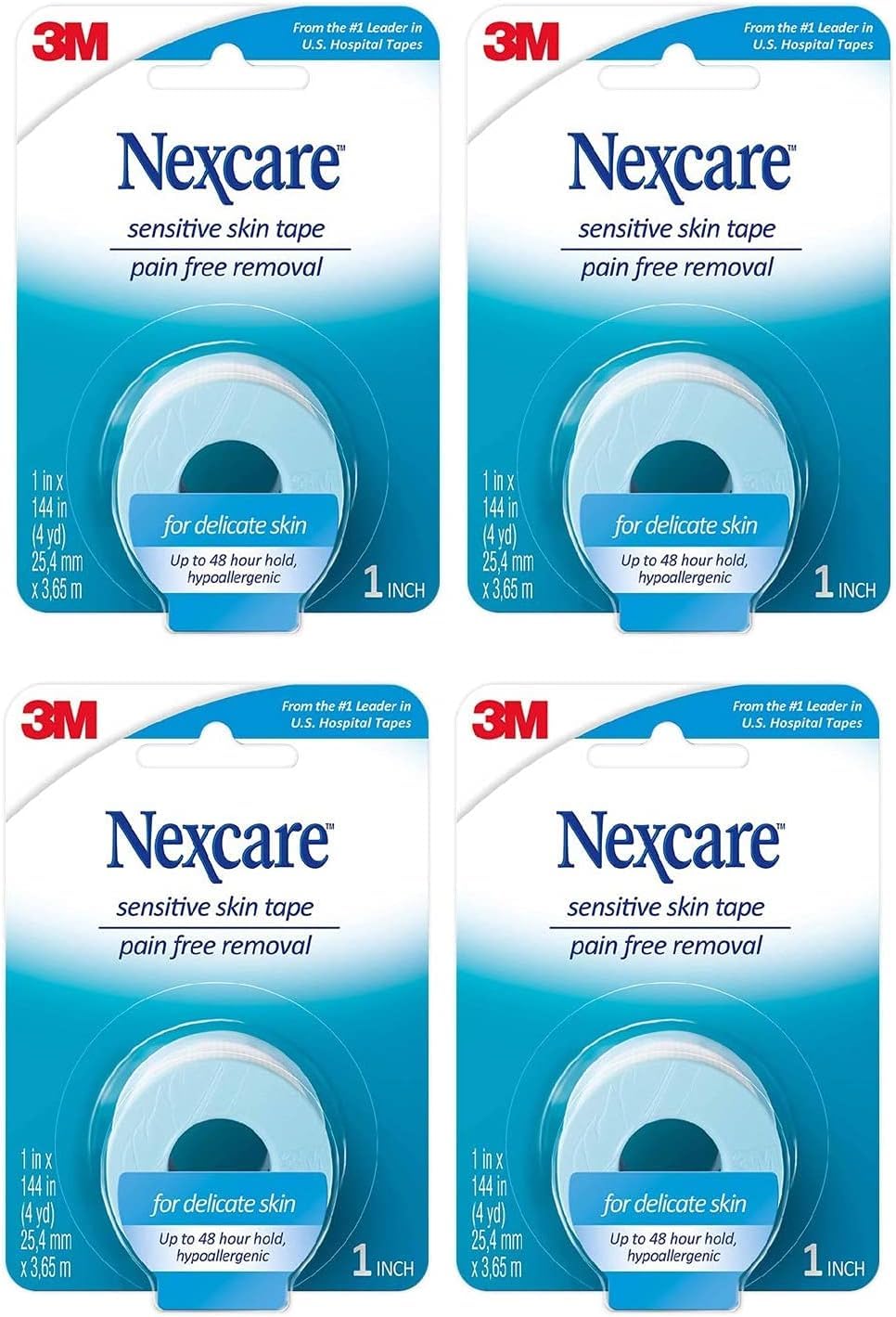 Nexcare Sensitive Skin Medical Tape | Gentle Hypoallergenic

