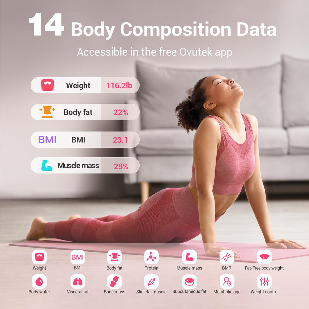 Ovutek Smart Scale with App for Body Weight & BMI

